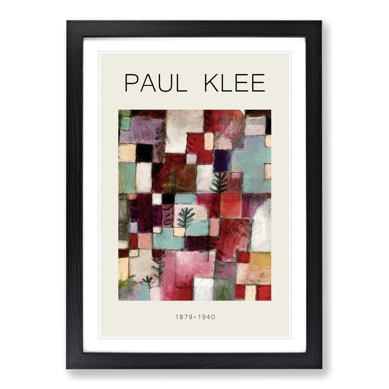 Red Green and Violet Rhythms by Paul Klee - Picture Frame Graphic Art, 65cm H x 48cm W x 2cm D