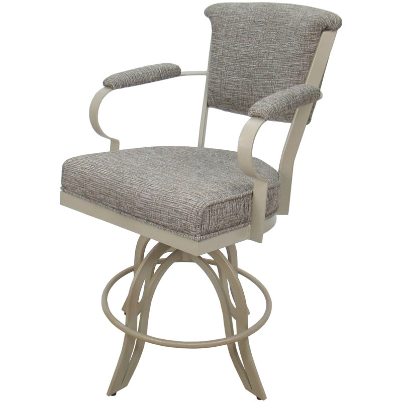 Tissu brun clair sur fond beige Jetty June - siège de 24 po, Beige