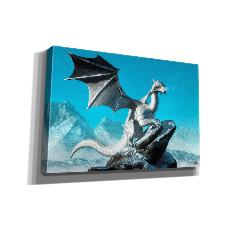 Estey " Winter Dragon " by Daniel Eskridge, 12" H x 18" W x 0.75" D