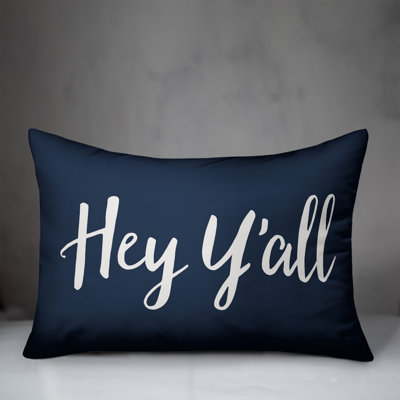 Textual Outdoor Throw Pillow