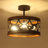 Elgina 3-Light 13 inch Modern Semi Flush Mount Ceiling Light Fixture for Dining Room Living Room Foyer Entryway Kitchen-644375233