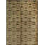 Brown Hand-Knotted Wool Framed Triangles Geometric Modern Contemporary Carpet Rug-1297657640