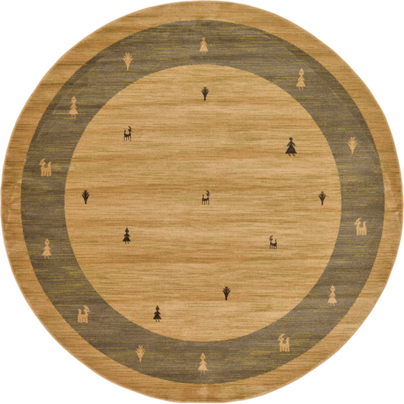 Abrigail Abstract Indoor Rug, Round 8'