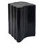 Table de bout irrégulière Black 21, conception fendue pour petits espaces intérieurs et extérieurs, mélange de fibre de verre-1141369371
