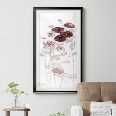 " Fields Of Burgundy Blush II " Painting Print