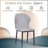 Steves Upholstered Dining Chair with Metal Iron Frame – Modern Curved Back Side Chair in Single or Set of 2-268773922-310722215