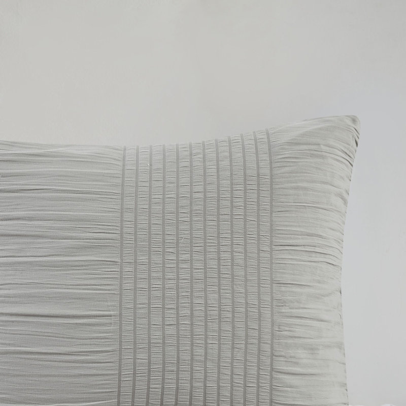 Gray Twin Microfiber Bed in a Bag Set