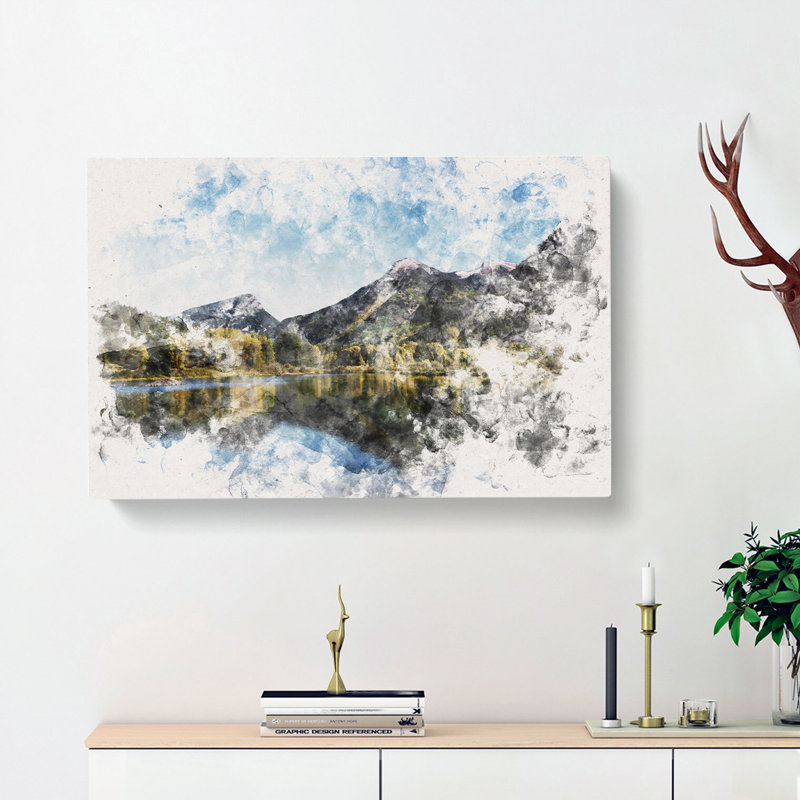Alpine Lake In Colorado - Wrapped Canvas, 50cm H x 76cm W x 3cm D