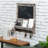 Wall Chalkboard with Mail Storage Key Hook