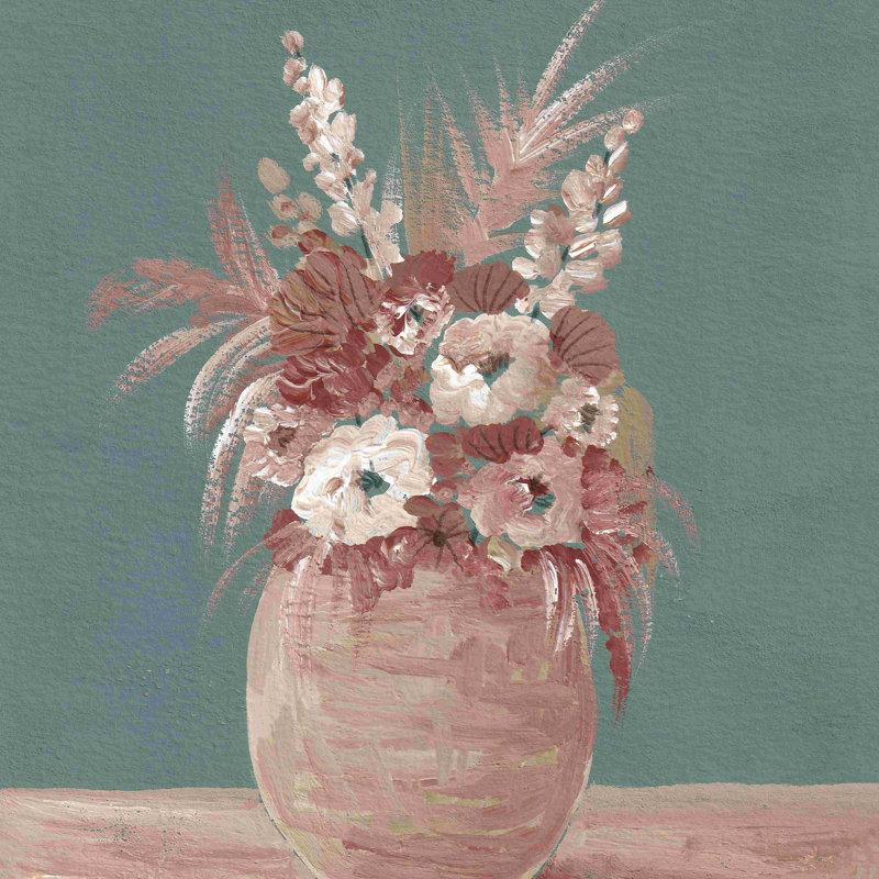 Modern Boho Nature 2 - peinture sur toile tendue, H 12 po x l 12 po