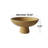 Cole and Grey Ceramic Yellow Large Decorative Bowl with Elevated Base