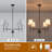Agathon 4-Light Transitional Modern Chandelier With White Fabric Shades-602443963