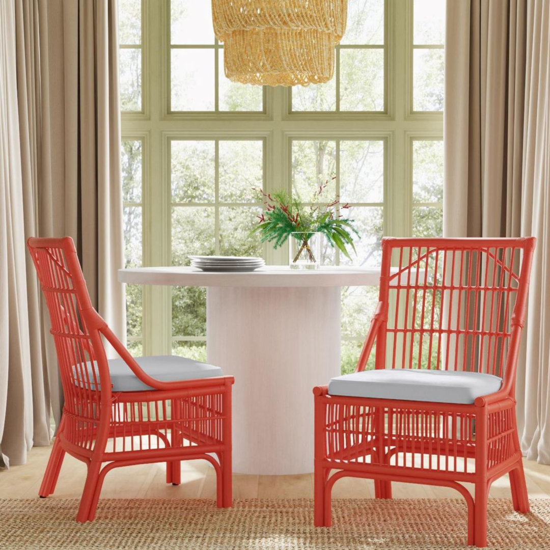 Jamestown Slat Back Dining Chair (Set of 2) Bay Isle Home™ Frame