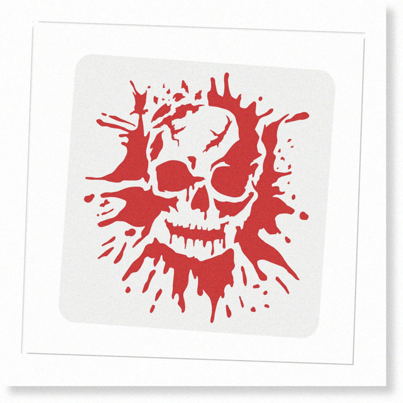 Human Skeleton Stencil Sheet
