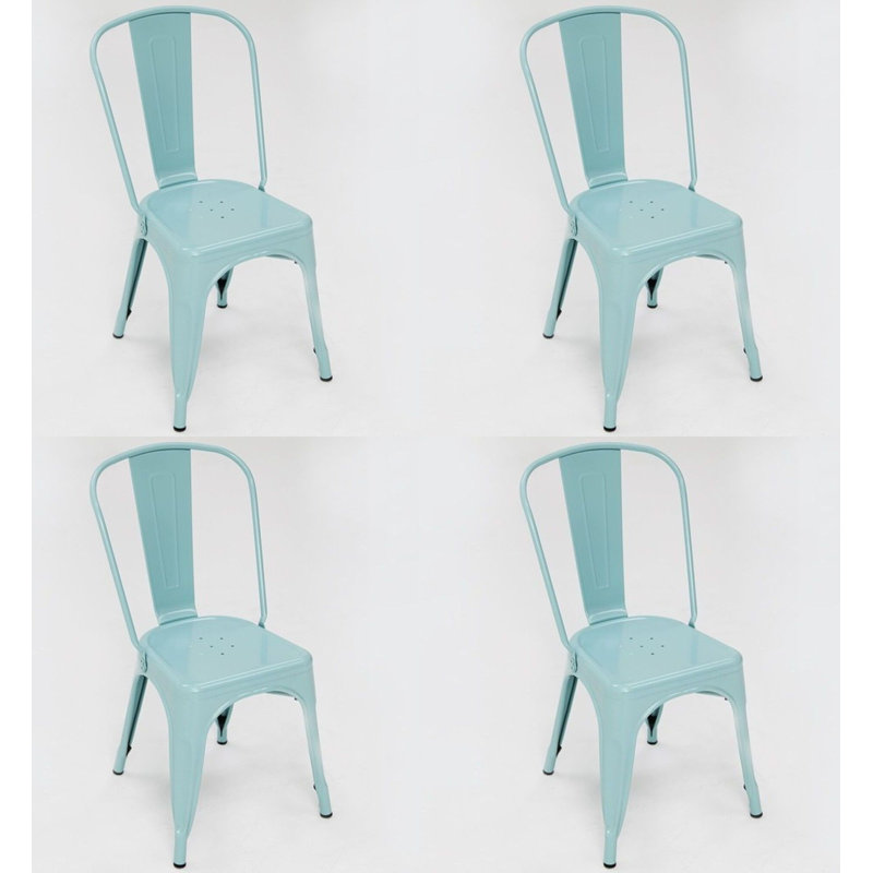Chaise de patio empilable Hakana, Île bleue