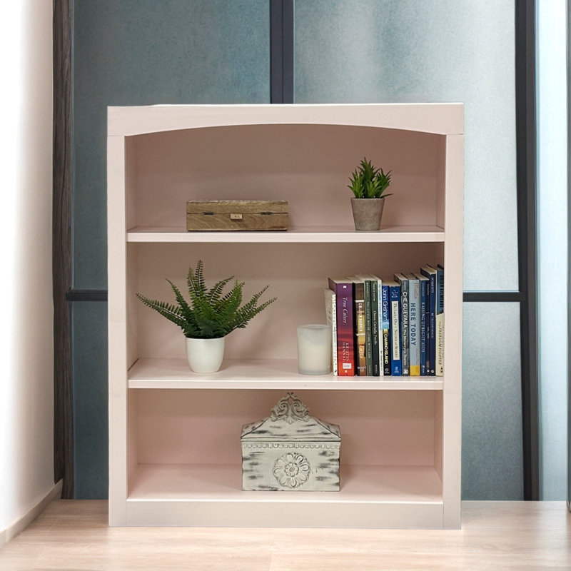Bibliothèque classique Ossy, Rosé, (3 tablettes) H 36 po x l 30 po x P 12 po