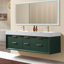 Ensemble de meuble-lavabo mural moderne 60 po avec dessus en pierre artificielle Lumino, 60 po Lumino, 6 tiroirs à fermeture en douceur Lumino-407644978