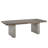 Savannah Reclaimed Finish Wood Top With Concrete Veneer Base Dining Table And X-Back Metal Chairs Set-75812445