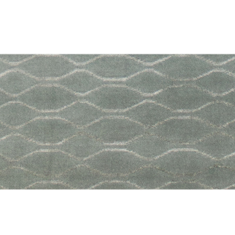 Hand Knotted Area Rug in Glass, Rectangle 8' x 10'