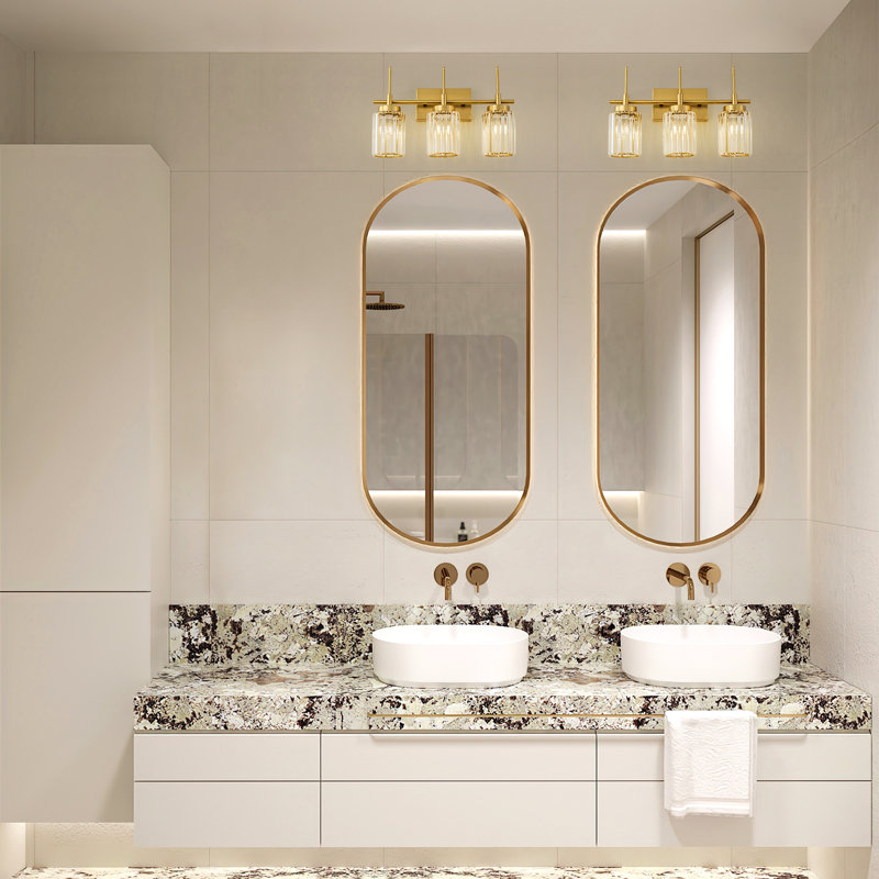 Edgars Dimmable Vanity Light, Gold, 3