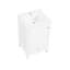 Meuble-lavabo blanc de 20 po avec lavabo, armoire à porte à fermeture douce, support de rangement, tiroir, finition peinte de haute qualité, autoportant, lavabo encastré encastré simple de 20 po avec armoire en céramique-130087807