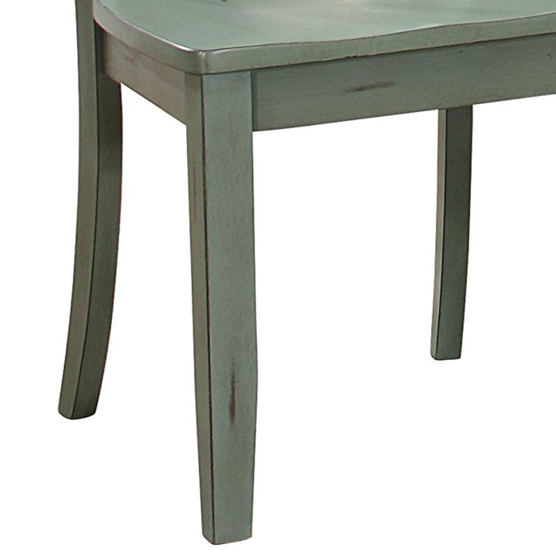 Chaise d'appoint en bois massif Anndy, Gris
