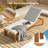 Riyadh All Aluminum Adjustable Teslin Lounger With Removable Cushion