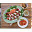 Green Scallop Oval Platter