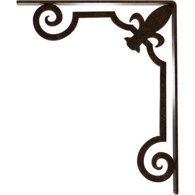 Support en fer forgé Fleur De Lis