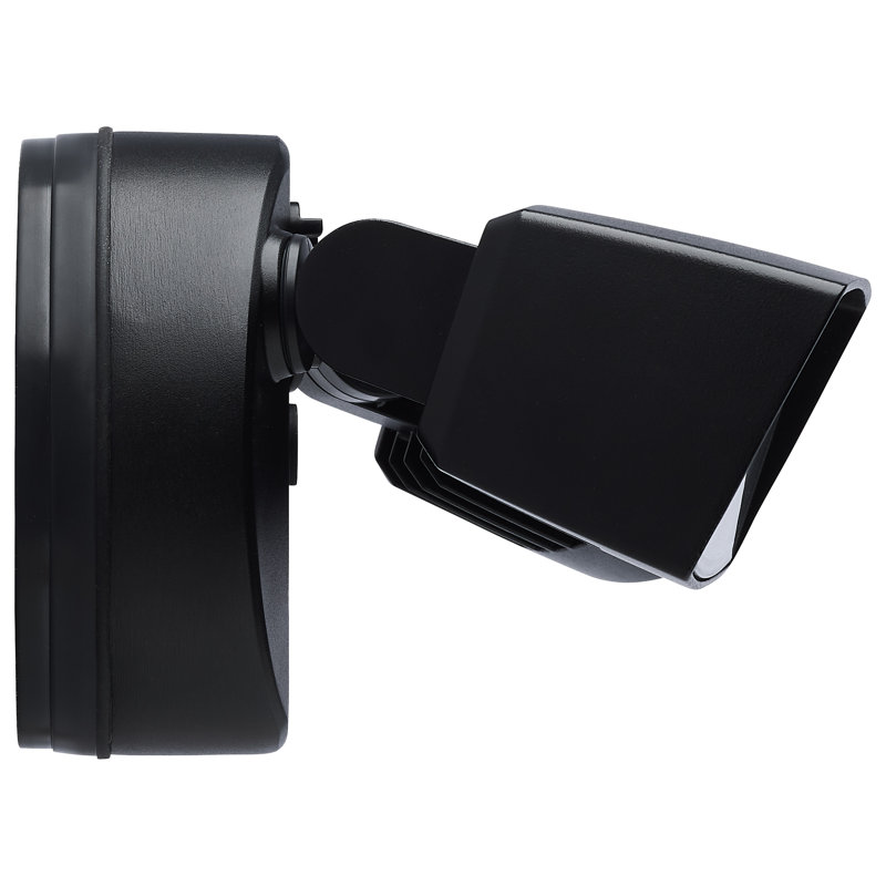 Black Dual Head LED Security Flood Light with Adjustable Brightness