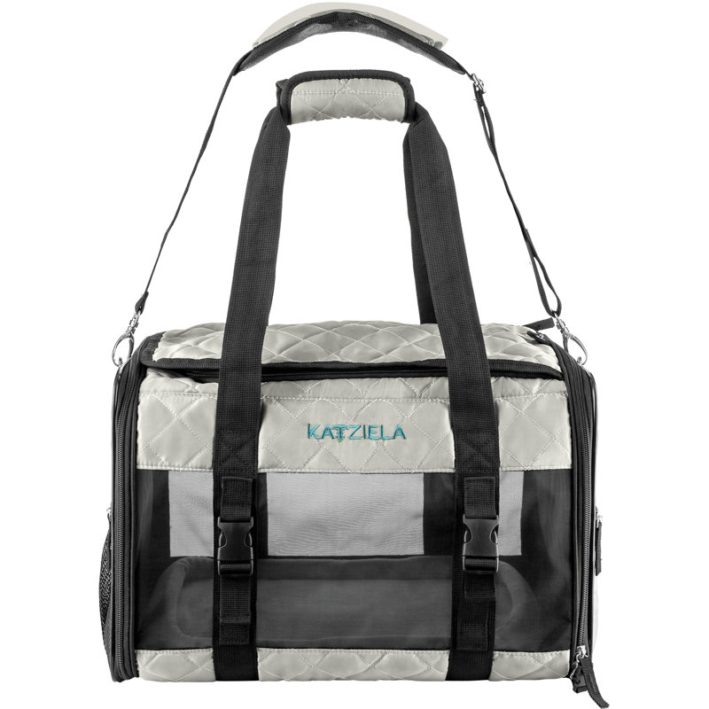 Sac de transport pour animaux Katziela, H 11 po x l 11 po x P 17 po, Gris