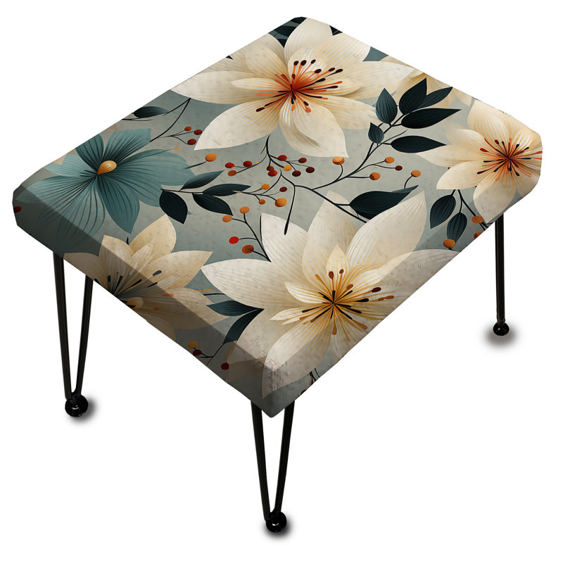 Repose-pieds antique ivoire Romance Bliss