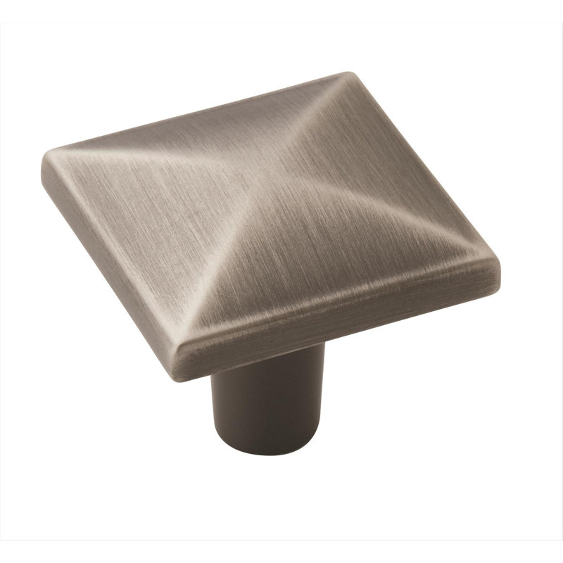 Poignée extensible carrée, Argent antique, H 1,19 po x l 1,19 po x P 0,8 po