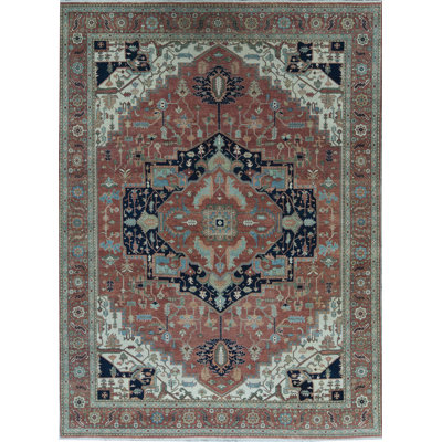 Tapis rouge noué à la main de haute qualité