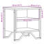 Alliyah 40cm W Metal Bedside Table-758425476