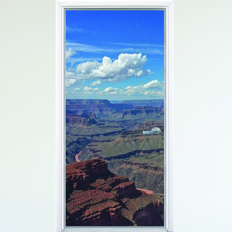Décalcomanie pour porte de canyon autocollante grand, H 80 po x l 30 po