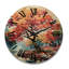 Horloge murale en bois massif Rollinghill-1879506911