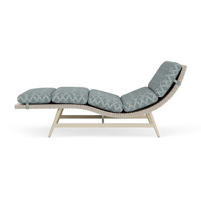 Cascade Outdoor Chaise Lounge, Luna Mist, Linen