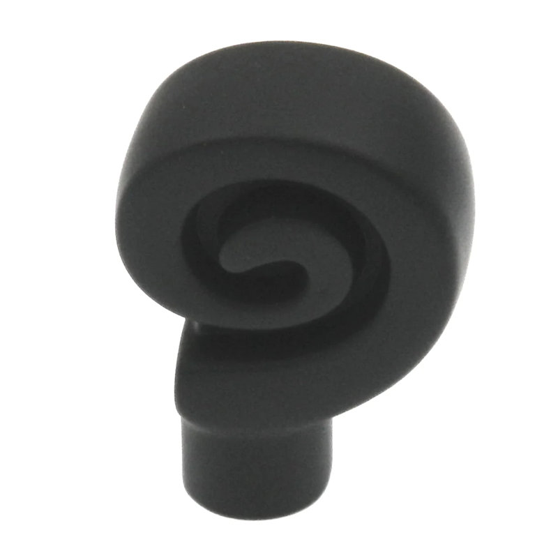 (10-Pack) 1-1/8" Swirl'Z Pull Flat Black