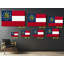 " Georgia State Flag USA Flags Edition Canvas Wall Art Home Decoration "-418563885