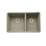 Blanco Precis 33" Undermount Double Basin Silgranit Kitchen Sink