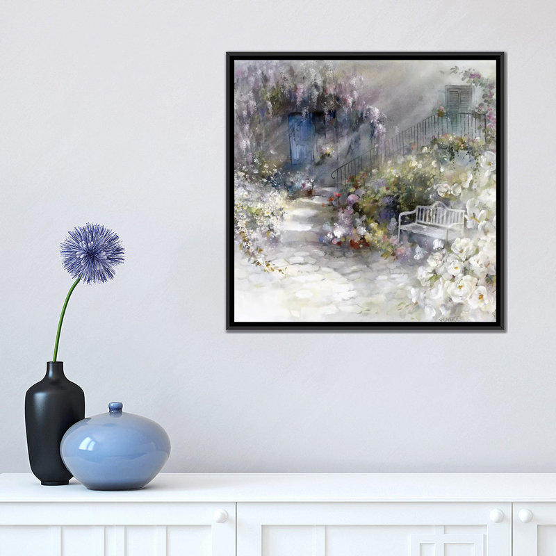 " Wordless " by Willem Haenraets, 18" H x 18" W x 1.5" D, Black Framed Canvas, No Mat