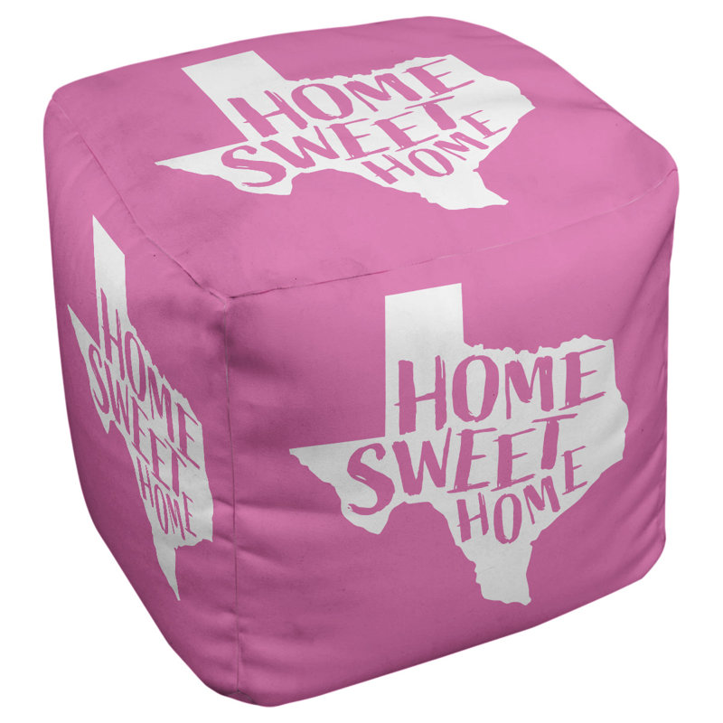 Repose-pieds à cubes the home texas, Rose