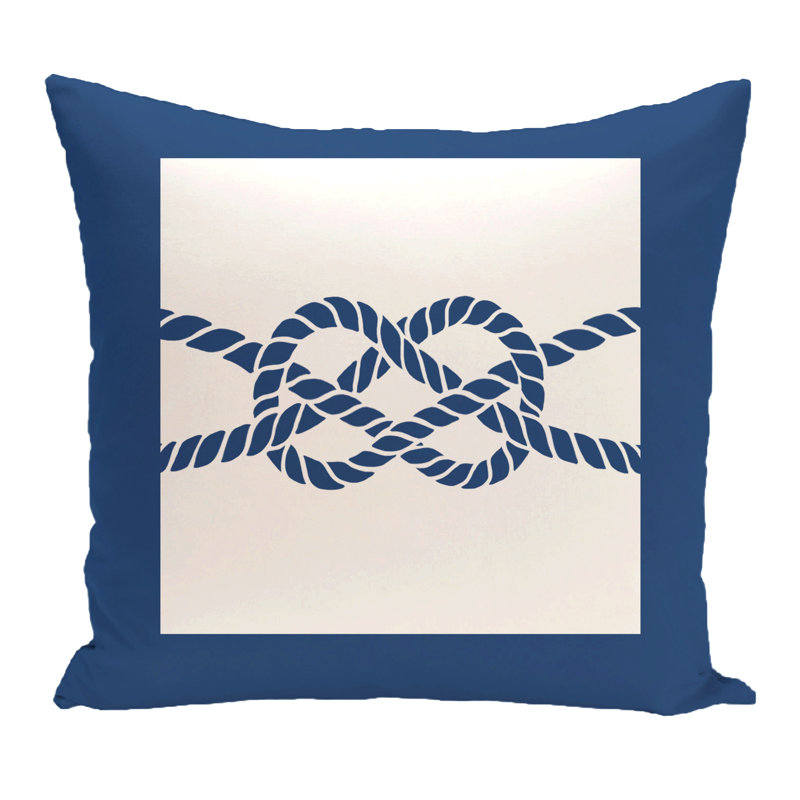 Housse de coussin carrée extérieure/insert, Bleu, H 16 po x l 16 po