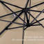 Parasol en porte-à-faux beige 10 'sans base-86854396