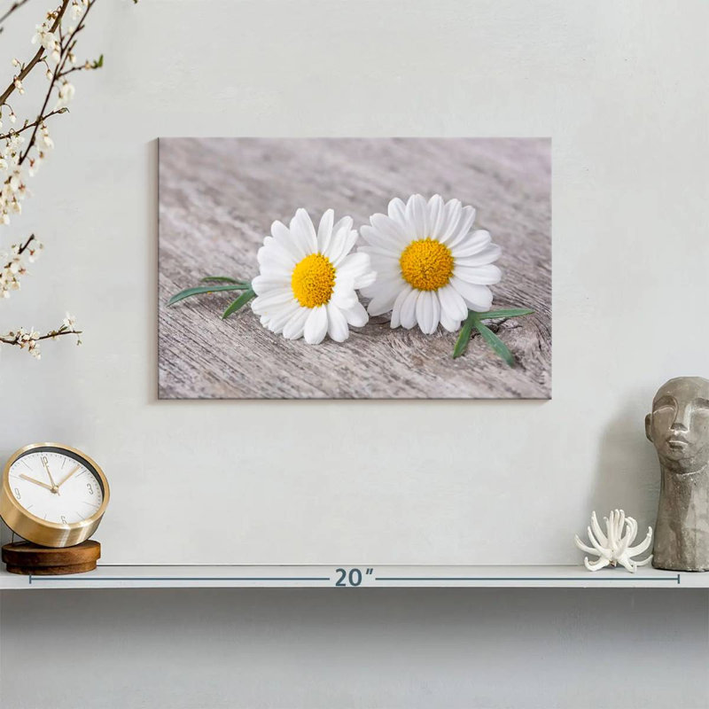 Harnek Two Chamomile Flowers, 8" H x 12" W