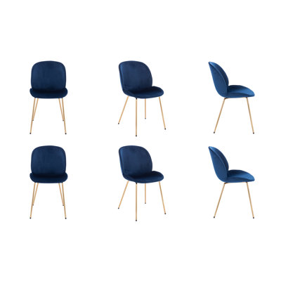 17.5'' H Velvet Upholstered Side Chair