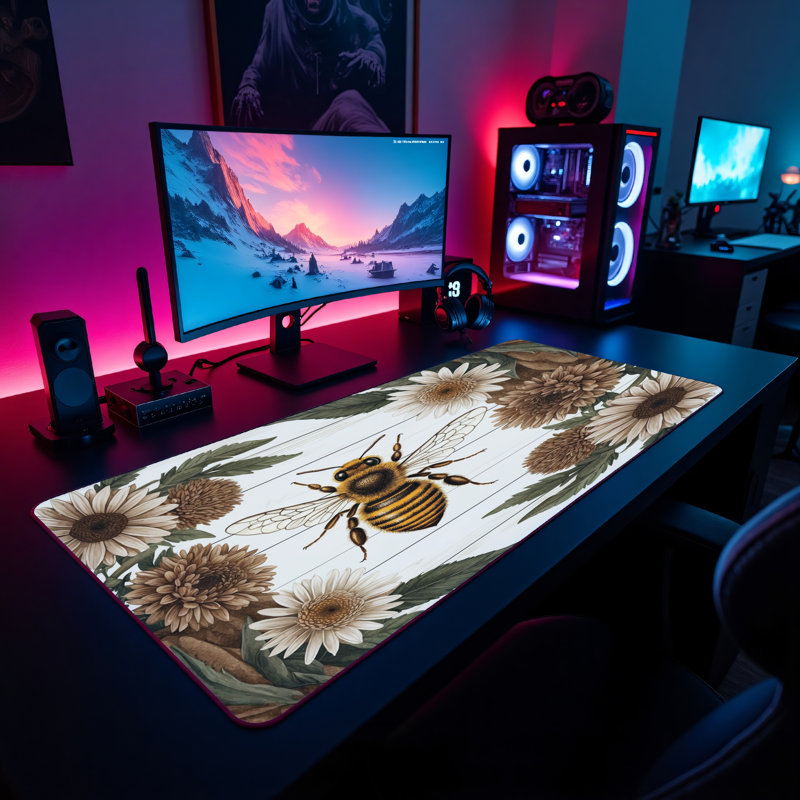 Polyester Desk Pad, 14.4x12.1