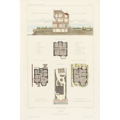 Habitations Modernes V 1 Piece Wrapped Canvas Wall Art