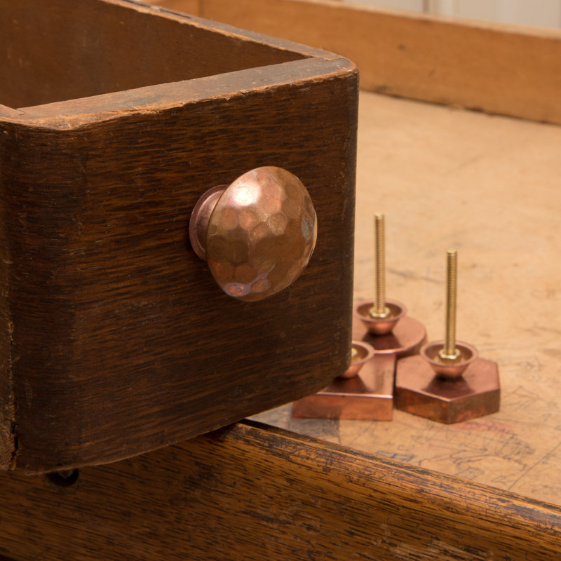 Max Oversized 1.6" Diameter Round Knob Multipack, Copper